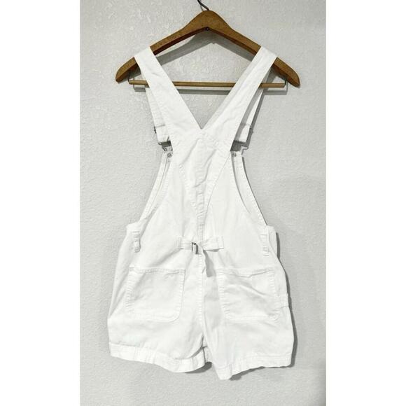 No Boundaries Overalls Shortalls Womens Juniors XS/XCH (1) White Denim Shorts - Picture 5 of 10